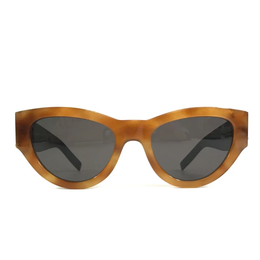 Saint Laurent Sunglasses SL M94 007 Tortoise Black Cat Eye Frames w/ Gray Lenses